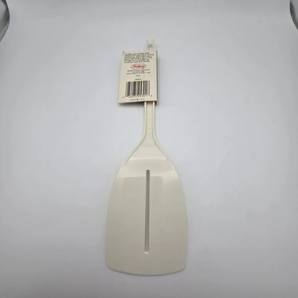 Vintage Foley Heat Resistant Nylon White Spatula NEW